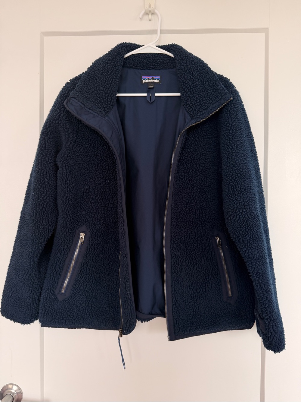 Patagonia Dark Navy Sherpa Fleece Jacket